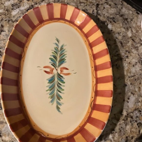 Gail Pittman Siernna 15" Platter - Picture 1 of 3